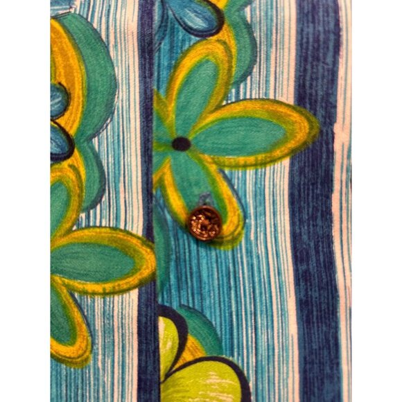 Vintage Hawaiian Togs Mens Floral Short Sleeve Shirt 100% Cotton 1970's Small - Picture 4 of 6